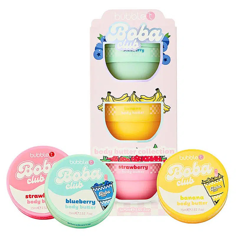 Bubblet Boba Club testápoló vaj szett - 3x75ml