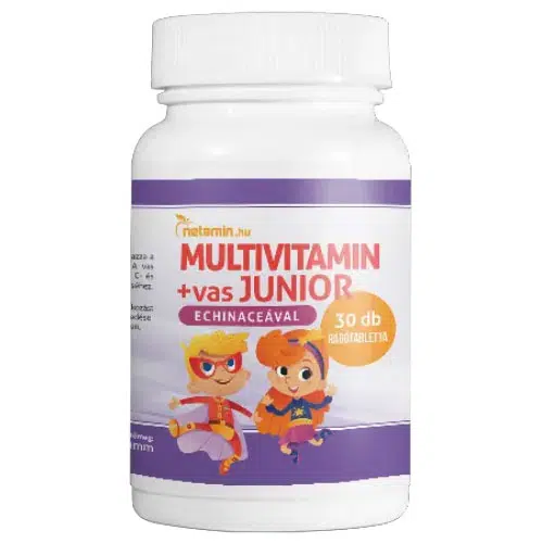 Netamin Multivitamin+Vas Junior rágótabletta - 30db