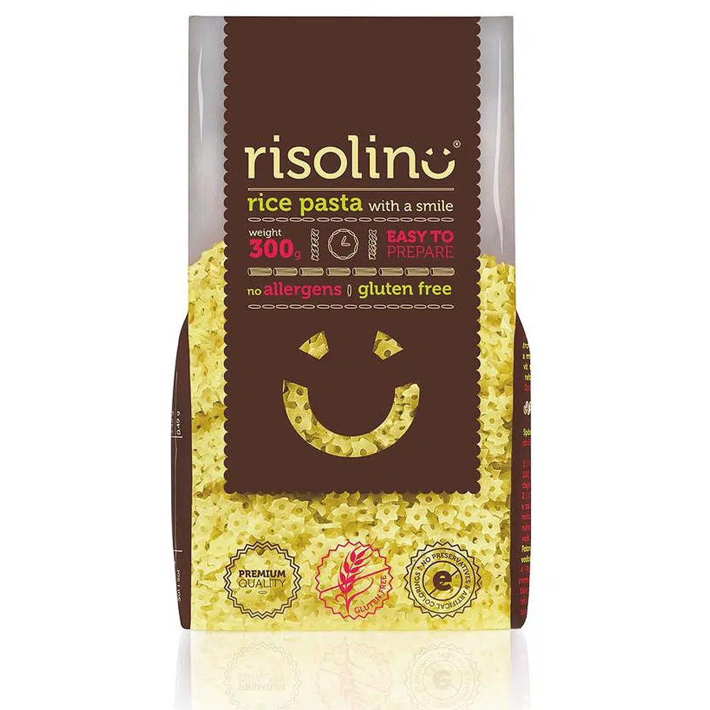 Risolino gluténmentes rizstészta Csillag levestészta - 300g