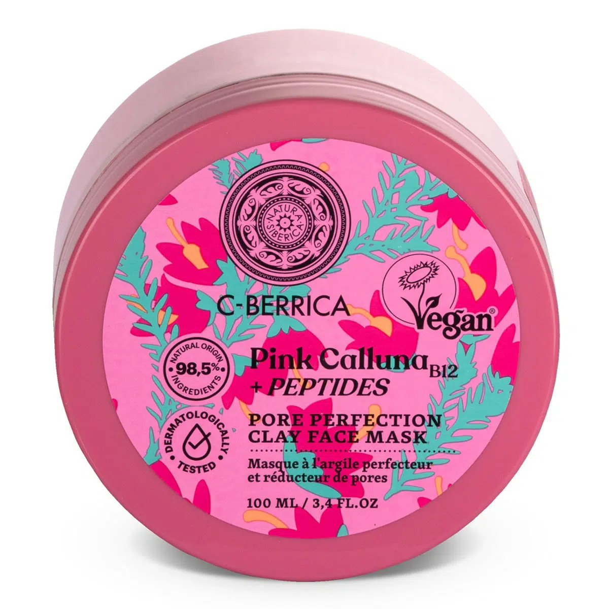 Natura Siberica C-Berrica Pink Calluna Pórustisztító agyagos arcmaszk - 100ml