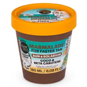 Organic Shop Barnítást gyorsító dzsem napozáshoz és szolihoz kókusszal és béta-karotinnal - 180ml