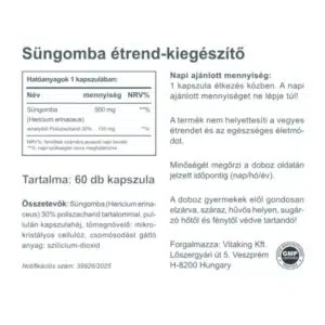 Vitaking Süngomba kapszula - 60db - Image 2