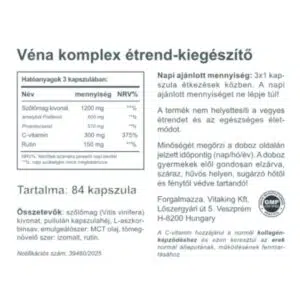 Vitaking Véna Komplex kapszula - 84db - Image 2