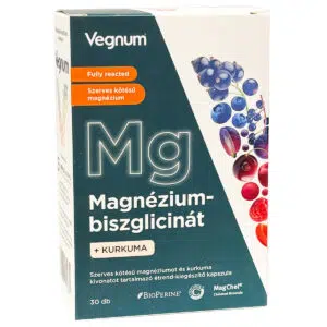 Vegnum Magnézium-biszglicinát + Kurkuma kivonat kapszula - 30db