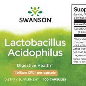 Swanson Lactobacillus Acidophilus kapszula - 100db - Image 2