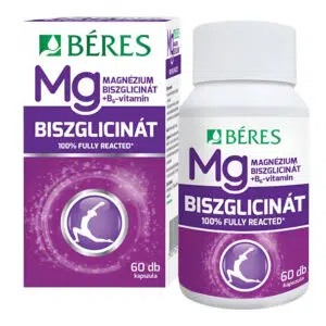 Béres Magnézium-biszglicinát+B6 kapszula - 60db
