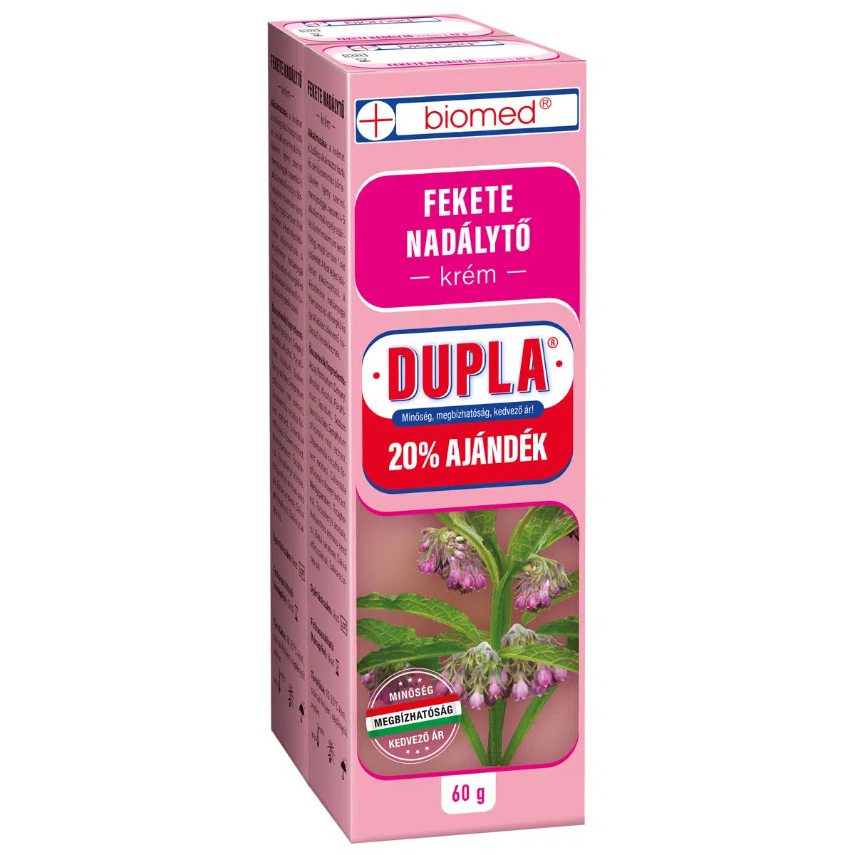 Biomed feketenadálytő krém dupla 60+60 g