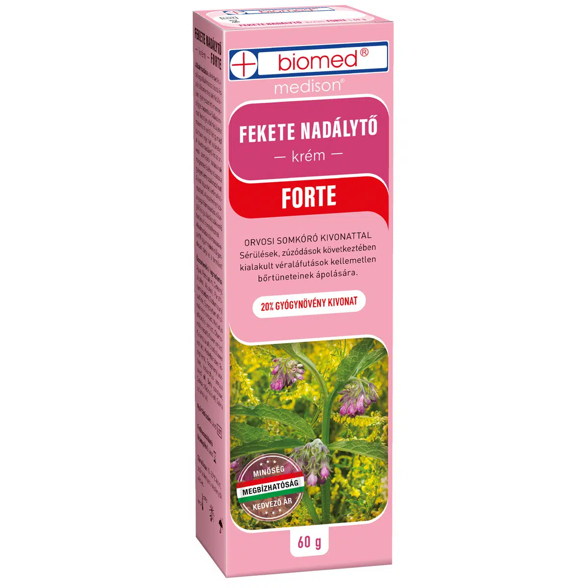 Biomed feketenadálytő krém forte 60g