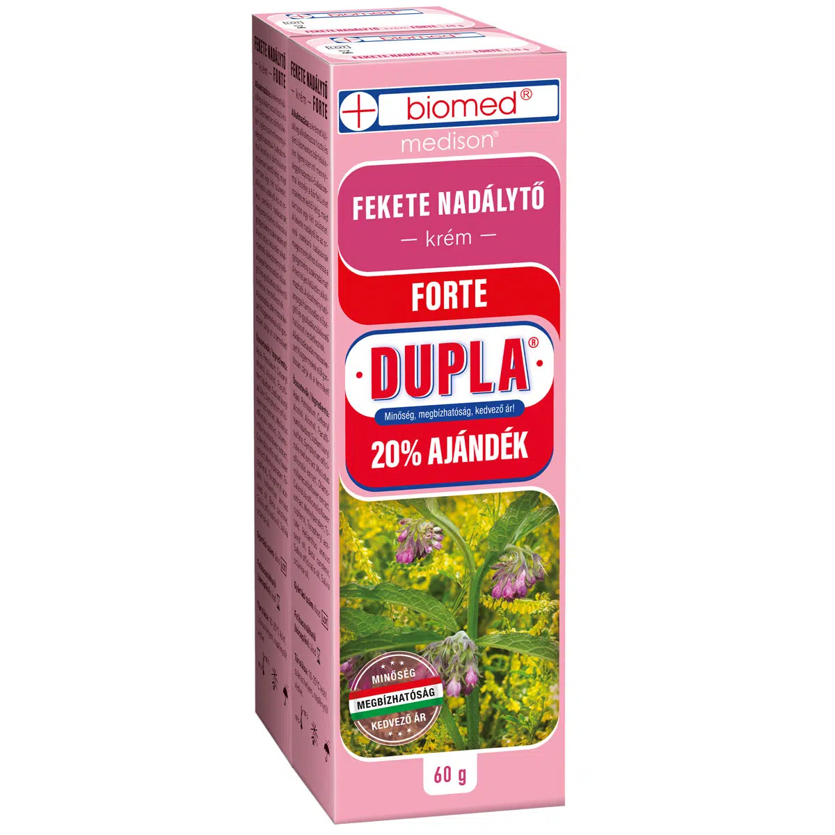 Biomed feketenadálytő krém forte dupla 60+60 g