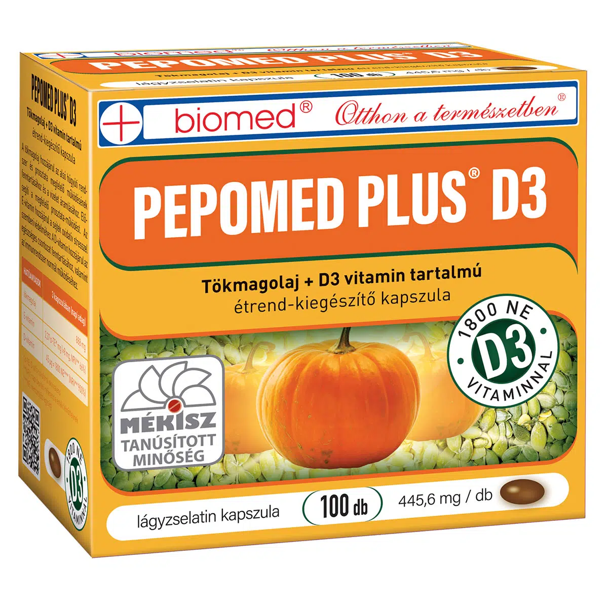 Biomed pepomed plus D3-vitamin kapszula 100 db