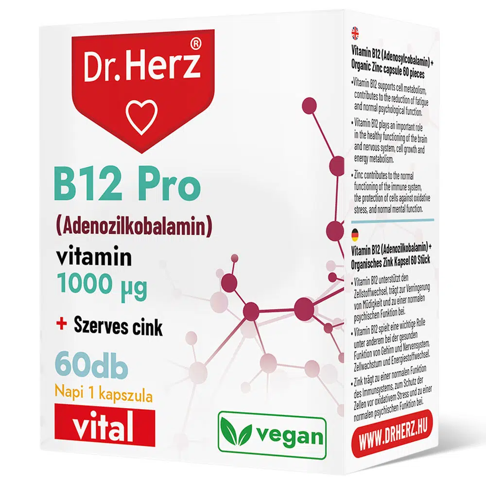 Dr. Herz B12-vitamin Pro kapszula - 60db