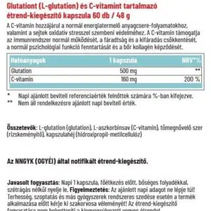 Dr. Herz Glutation 500 mg  + C-vitamin kapszula - 60db - Image 2