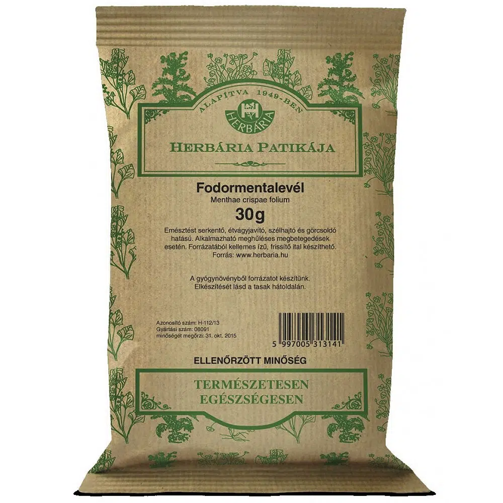 Herbária fodormenta levél tea - 30g