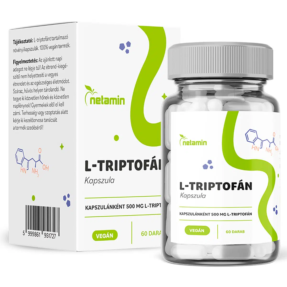 Netamin L-triptofán kapszula 500mg 60 db