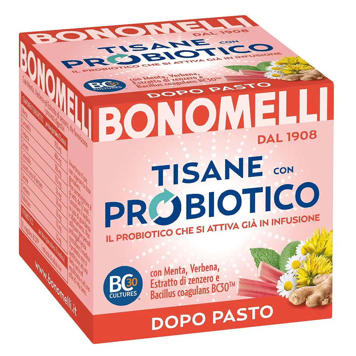 Bonomelli Emésztéskönnyítő tea probiotikummal - 10 filter
