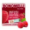 Bonomelli Málna és piros ribizli gyümölcstea – 12 tasak