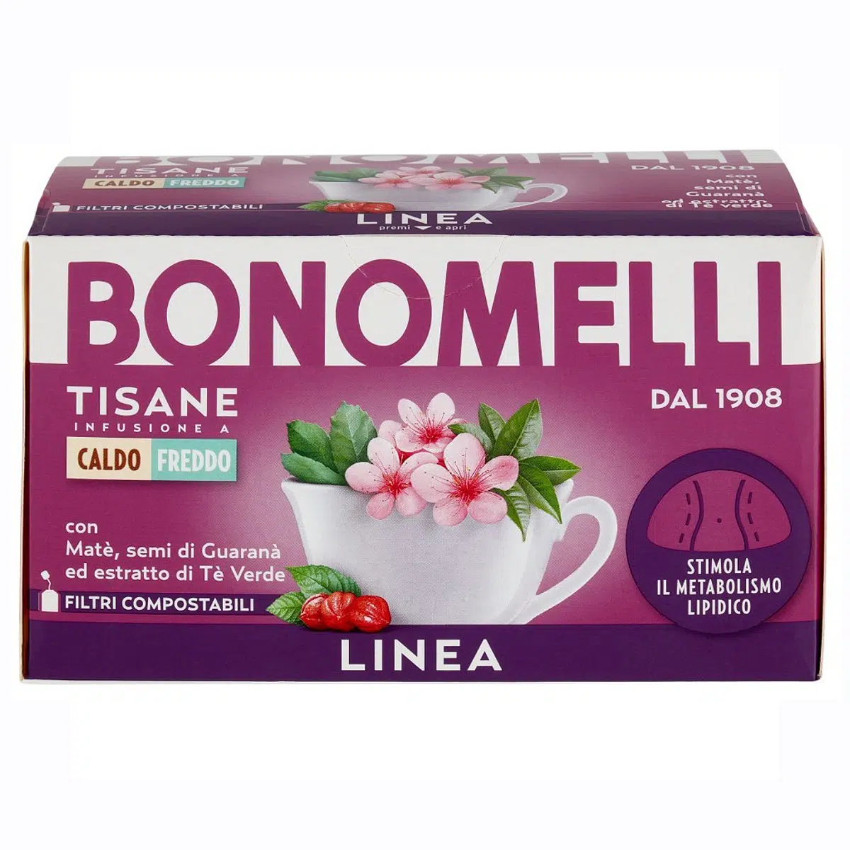 Bonomelli Karcsúsító étrend-kiegészítő gyógynövénytea - 16 filter