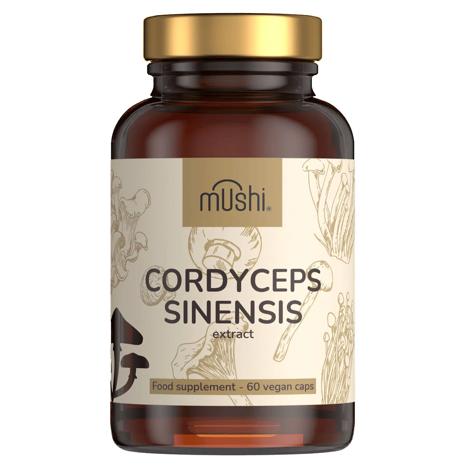 Mushi Kínai hernyógomba (Cordyceps) kivonat kapszula 60db