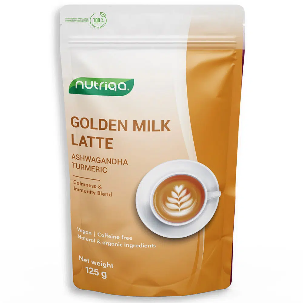 Nutriqa Golden Milk Bio Ashwagandha Turmeric (kurkuma) Latte 125g