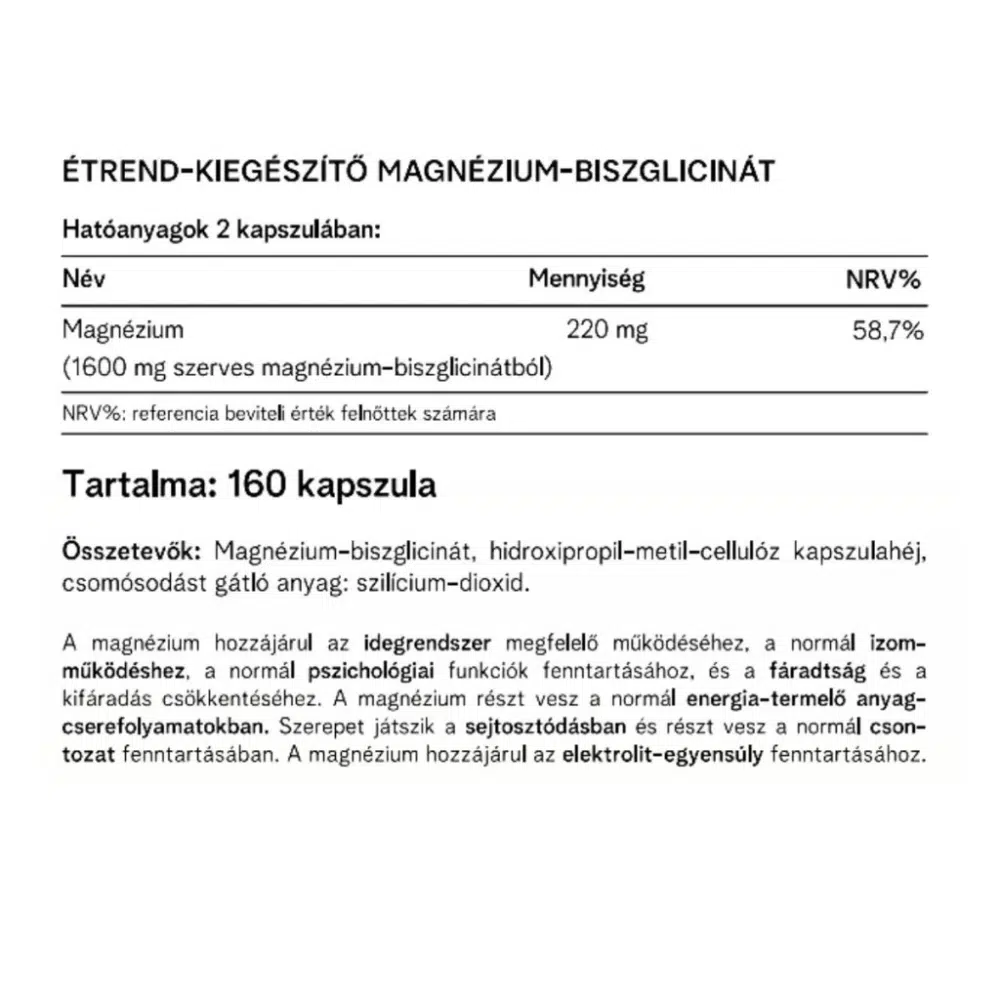 Vitaking Magnézium Biszglicinát kapszula - 160db - Image 2