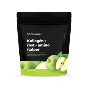 Biocom4You Kollagén+Rost+Amino ZöldAlma ízű doypack 510g