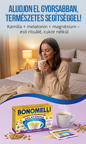 Bonomelli Kamilla, Melatonin és Magnézium tartalmú cukormentes italpor
