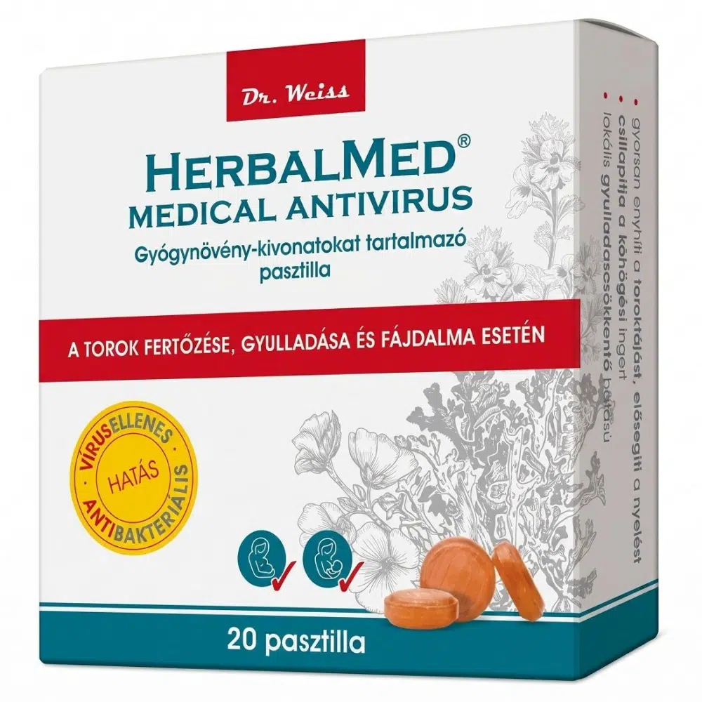 HerbalMED Medical Pasztilla 20db