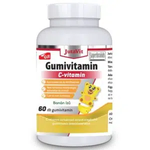 JutaVit C-vitamin Gumivitamin Cukormentes banán ízű 60db