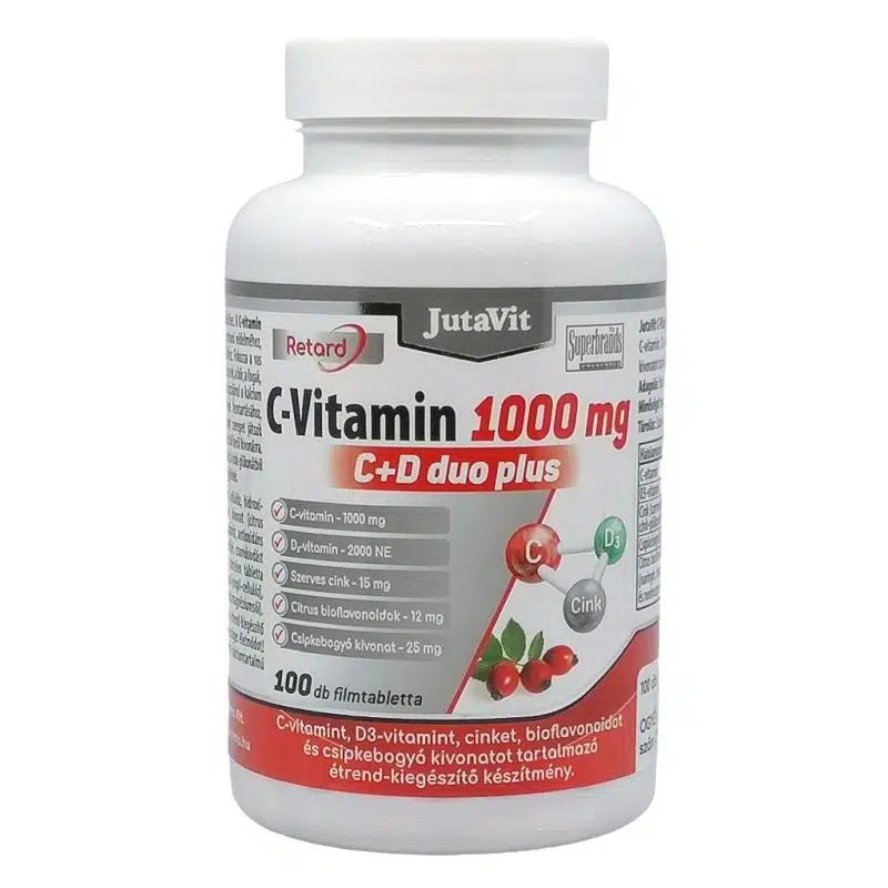 Jutavit C+D Duo Plus 100db RETARD tabletta