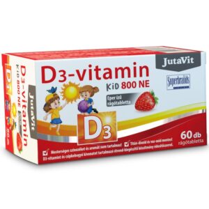 Jutavit D3-vitamin 800-NE KID eper ízű rágótabletta 60db