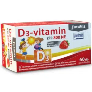 Jutavit D3-vitamin 800-NE KID eper ízű rágótabletta 60db