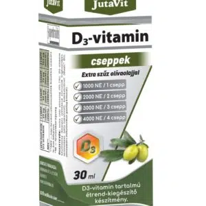 JutaVit D3-vitamin cseppek 1000NE - Extra szűz olivaolajjal 30ml