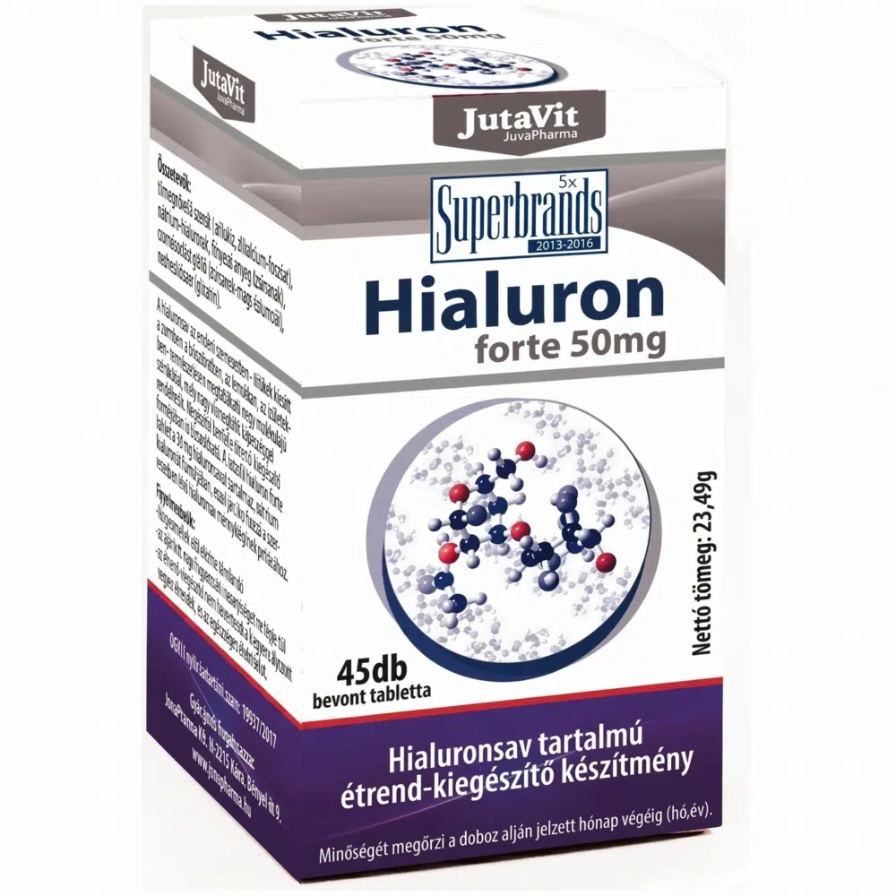 Jutavit Hialuron Forte 50mg tabletta 45db
