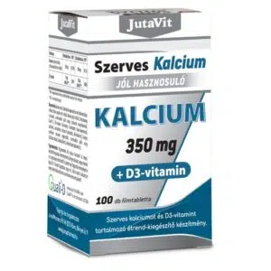 JutaVit Szerves Kalcium 350mg +D3 vitamin 100db