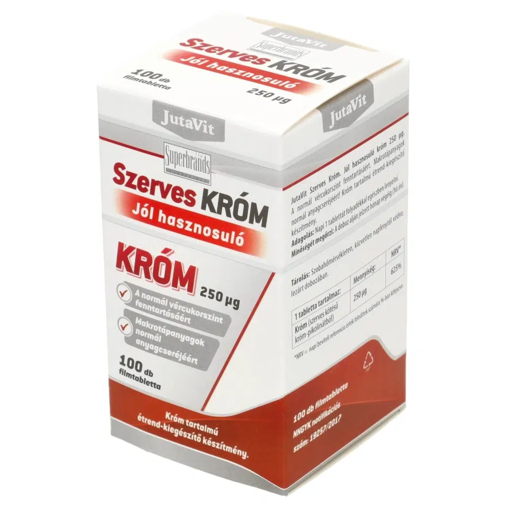 Jutavit Szerves Króm tabletta 100db