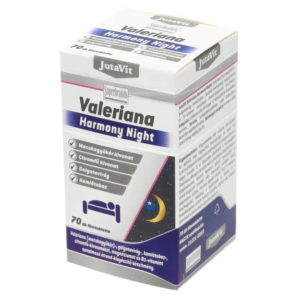 Jutavit Valeriana Harmony Night 70db filmtabletta