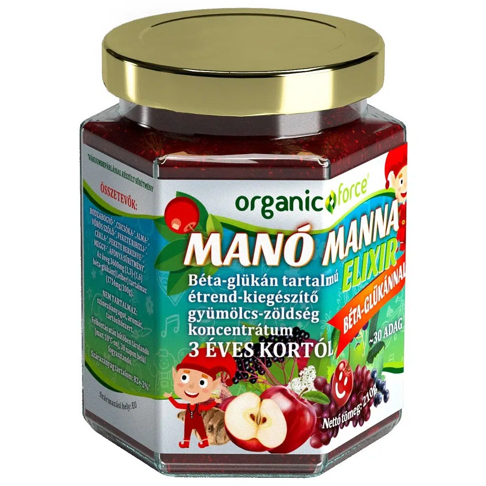 Manó manna elixír béta glükánnal 3 éves kortól 210g