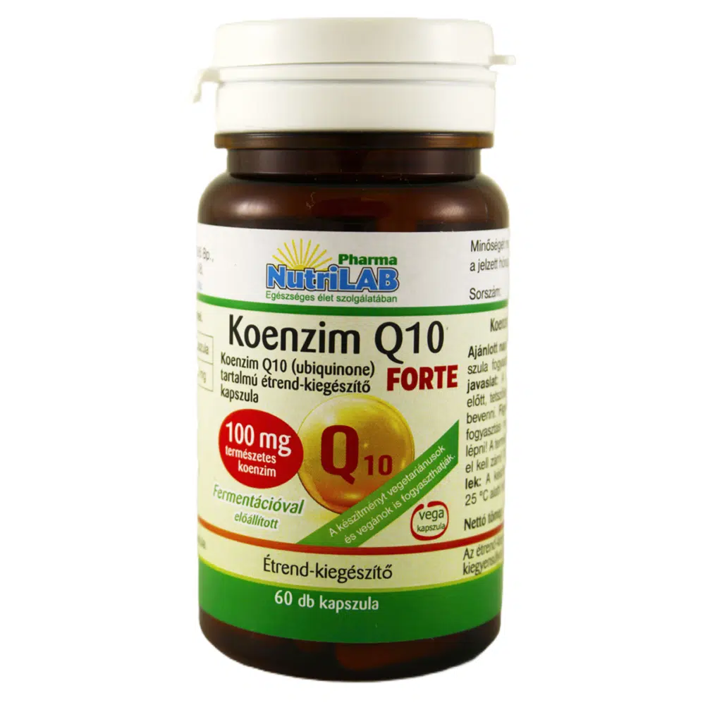 Nutrilab Koenzim Q10 Forte 100mg kapszula - 60db