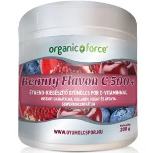 Organic Force Beauty Flavon C 500+ gyümölcs-zöldség szuperkoncentrátum por 200g