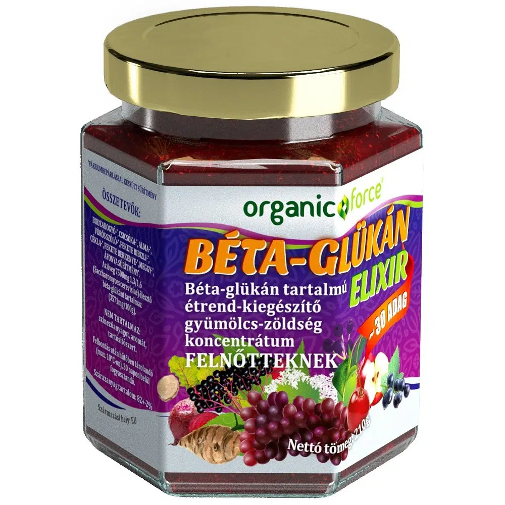 Organic Force Béta Glükán Elixír felnőtteknek 210g