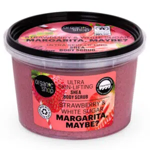 Organic Shop "Margarita, maybe?" Lifting shea testradír eperrel és cukorral - 250ml