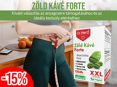 Dr. Herz XXL Zöld Kávé Forte + C-vitamin + Glükomannán kapszula