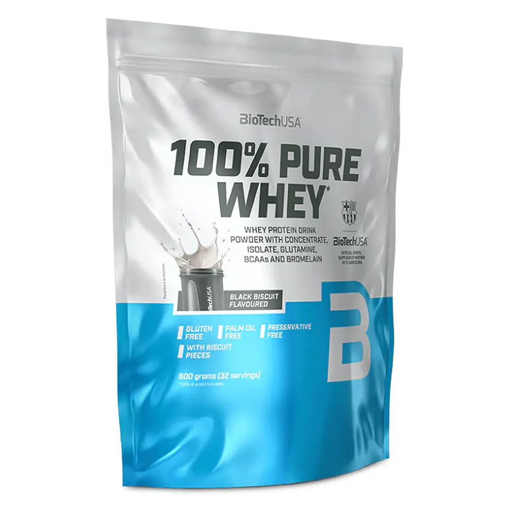 BioTech USA 100% Pure Whey black biscuit - 900g