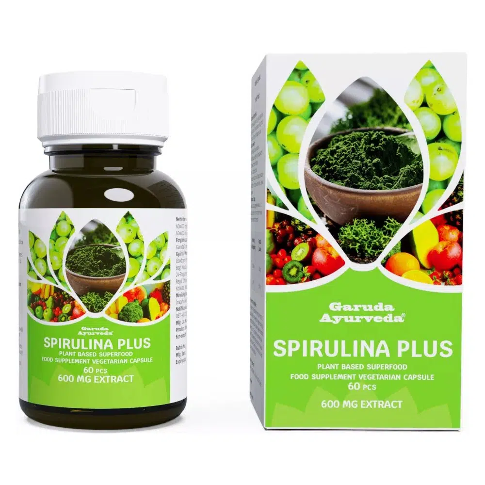 Garuda ayurveda spirulina plus vegán kapszula 60db