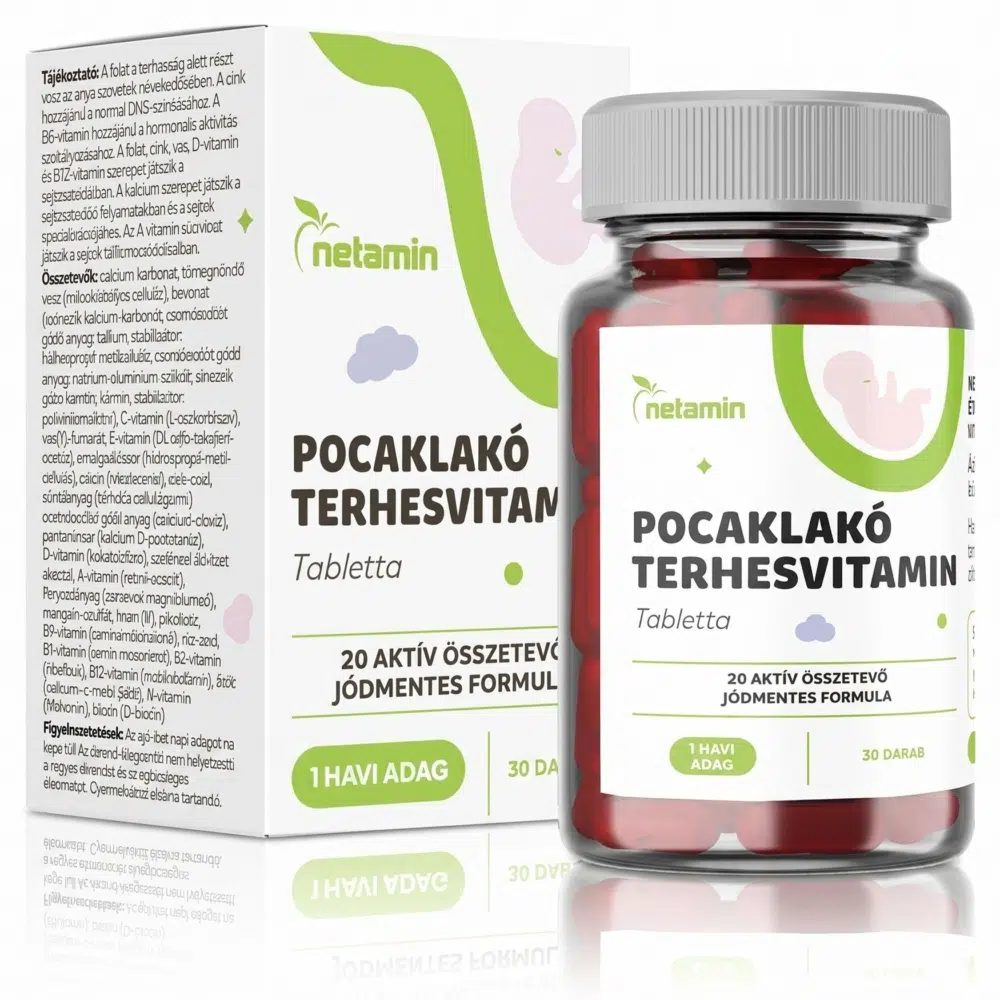 Netamin Pocaklakó terhesvitamin 30db