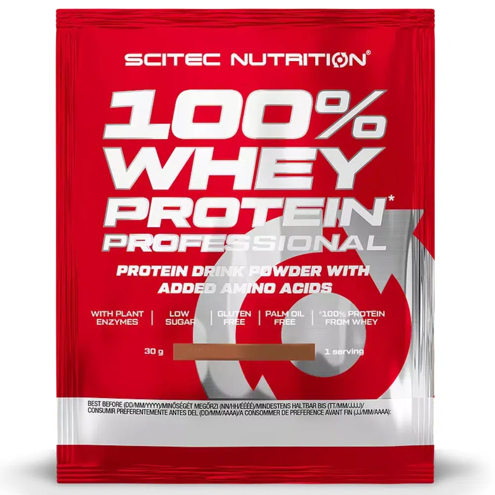 Scitec Nutrition 100% Whey Protein Professional pisztácia fehércsoki - 30g