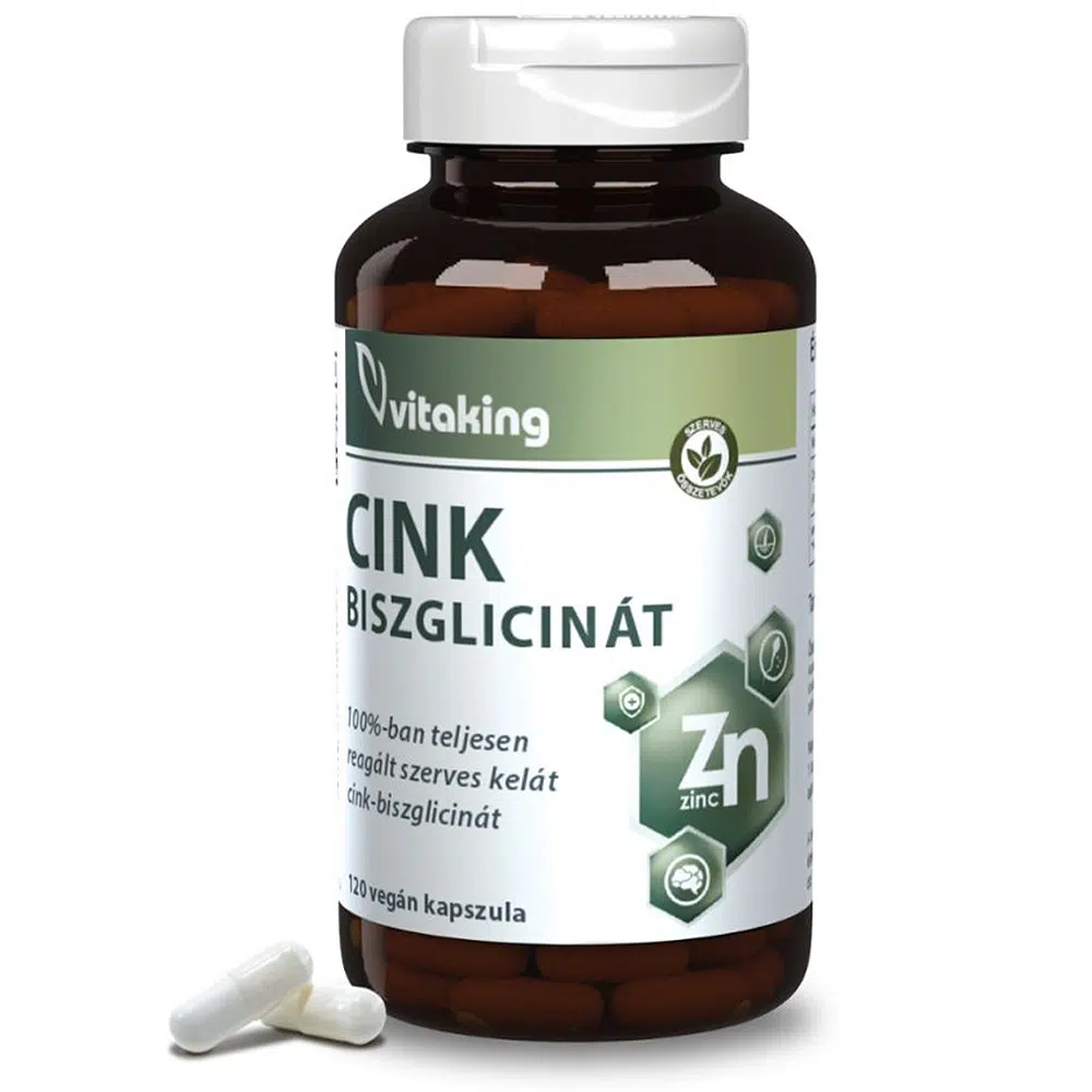 Vitaking Cink Biszglicinát kapszula - 120db