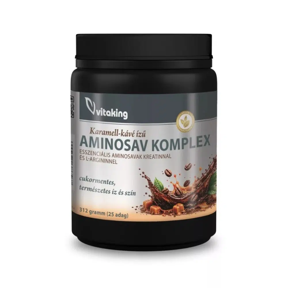 Vitaking Aminosav Komplex karamell-kávé ízű italpor - 312g - Image 4