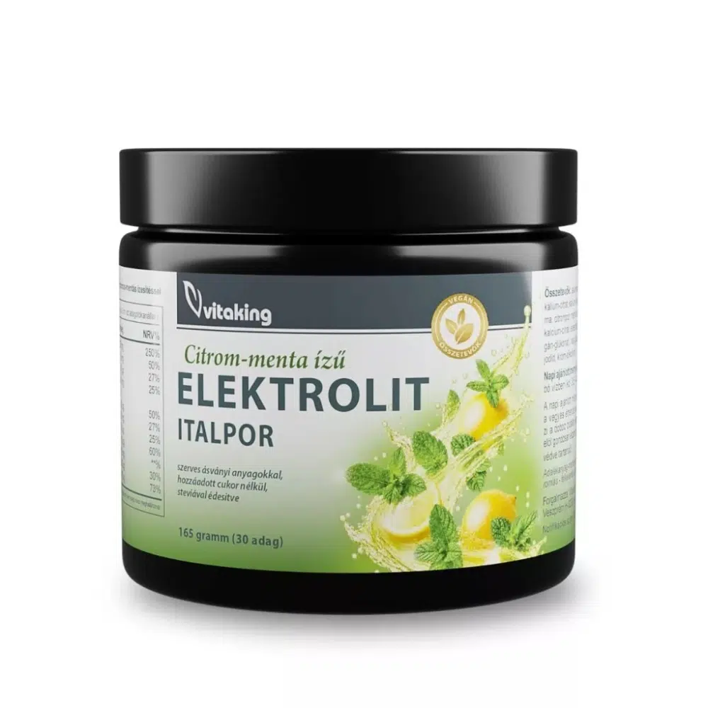 Vitaking Elektrolit citrom-menta ízű italpor - 165g - Image 4