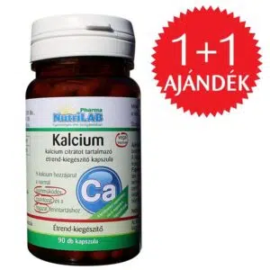 Nutrilab Kalcium citrát kapszula 1+1 AJÁNDÉK - 2x90db